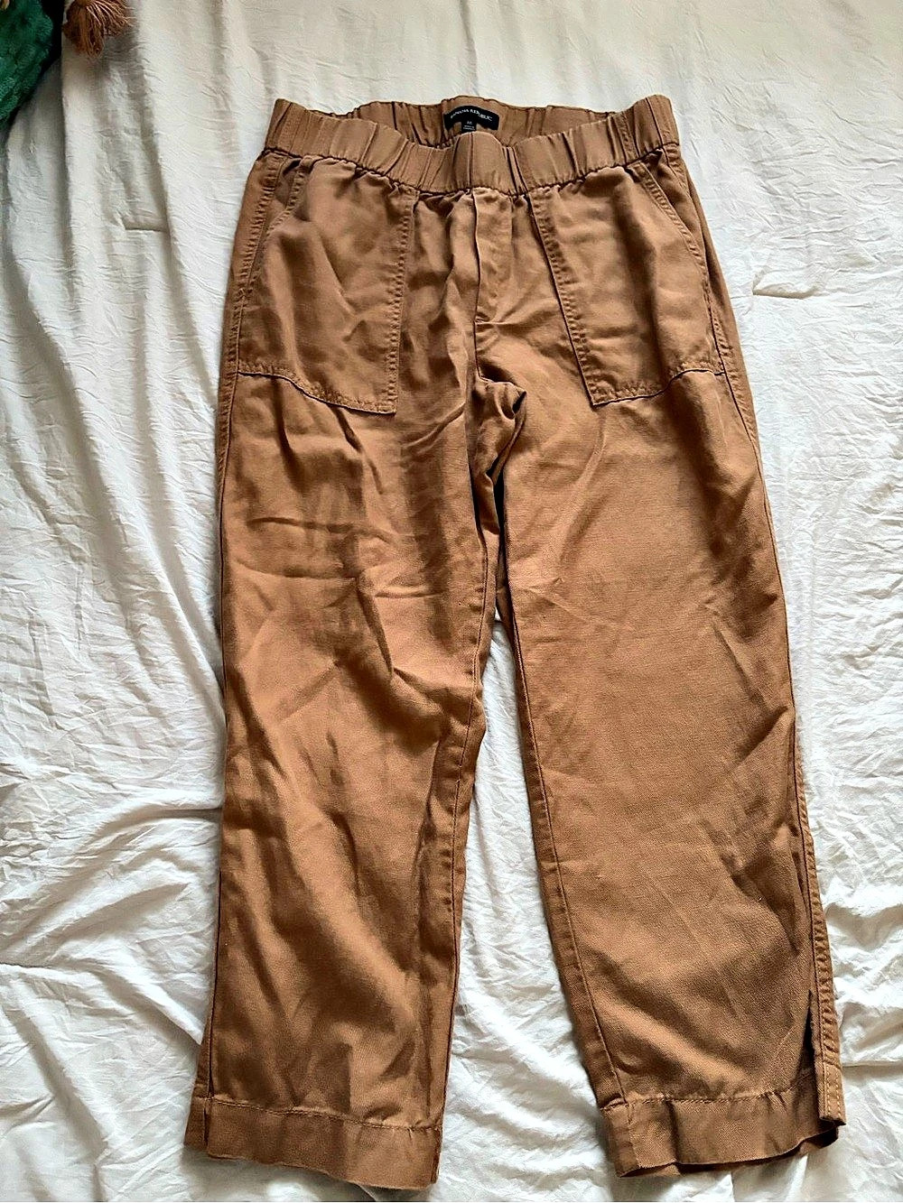 Banana Republic Brown Straight-Leg Pants Size Medium Like New